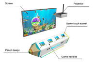 Монетка привелась в действие игровой автомат рыб игр детей VR волшебный крася взаимодействующий