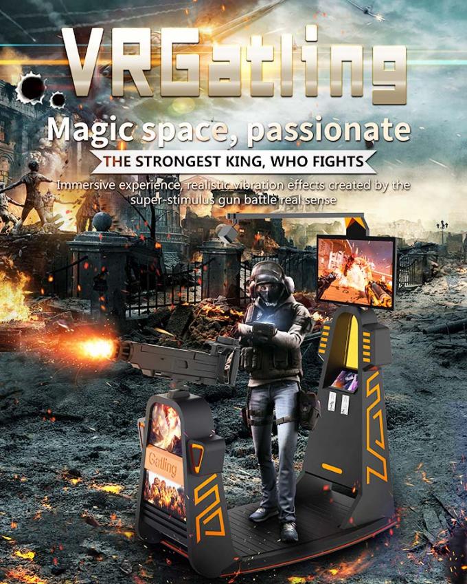 Имитатор движения оружия Immersive Gatling 360 игр стрельбы степени 9d VR 0