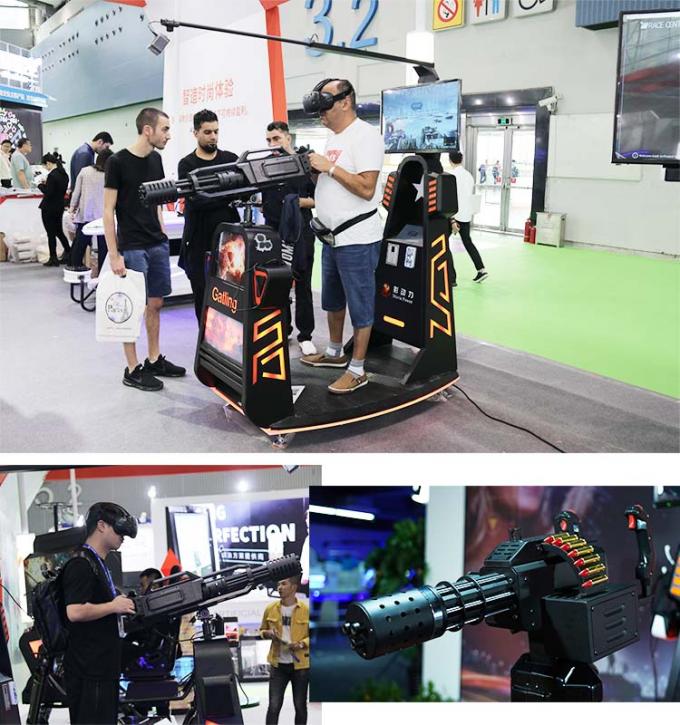 Имитатор движения оружия Immersive Gatling 360 игр стрельбы степени 9d VR 1