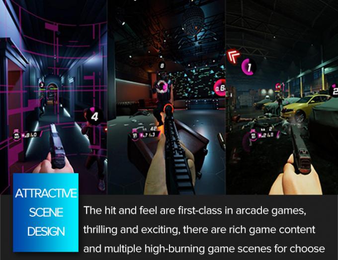 Предназначенные для многих игроков игры стрельбы силы VR фильма подвергают имитатор механической обработке виртуальной реальности 360 градусов 2