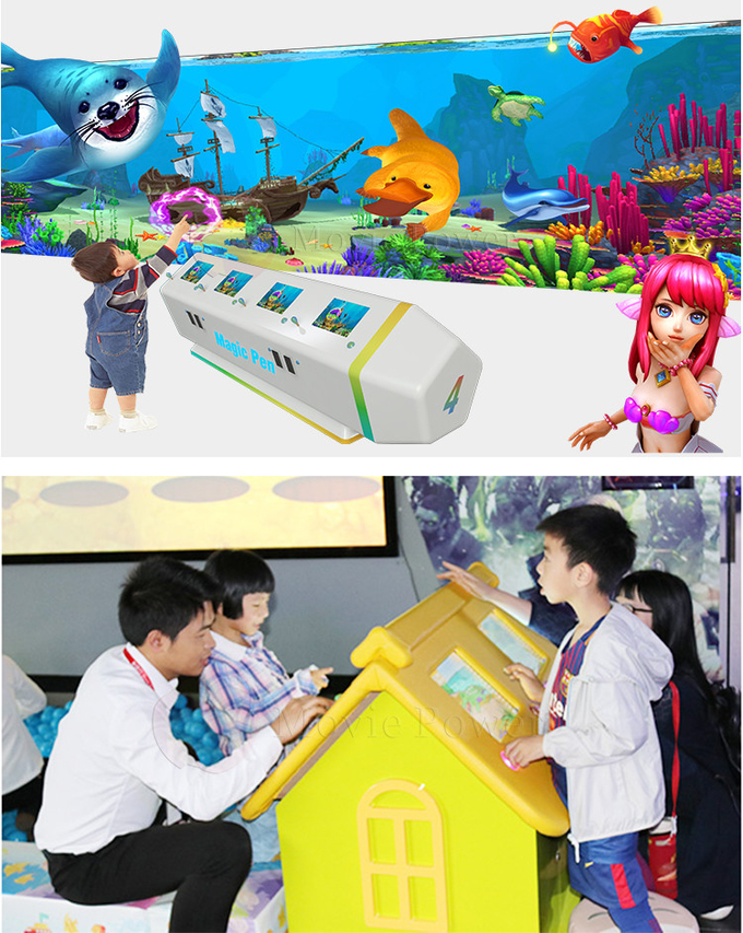 Многопользовательский 3d интерактивный AR проектор Игровой автомат для детской живописи 1